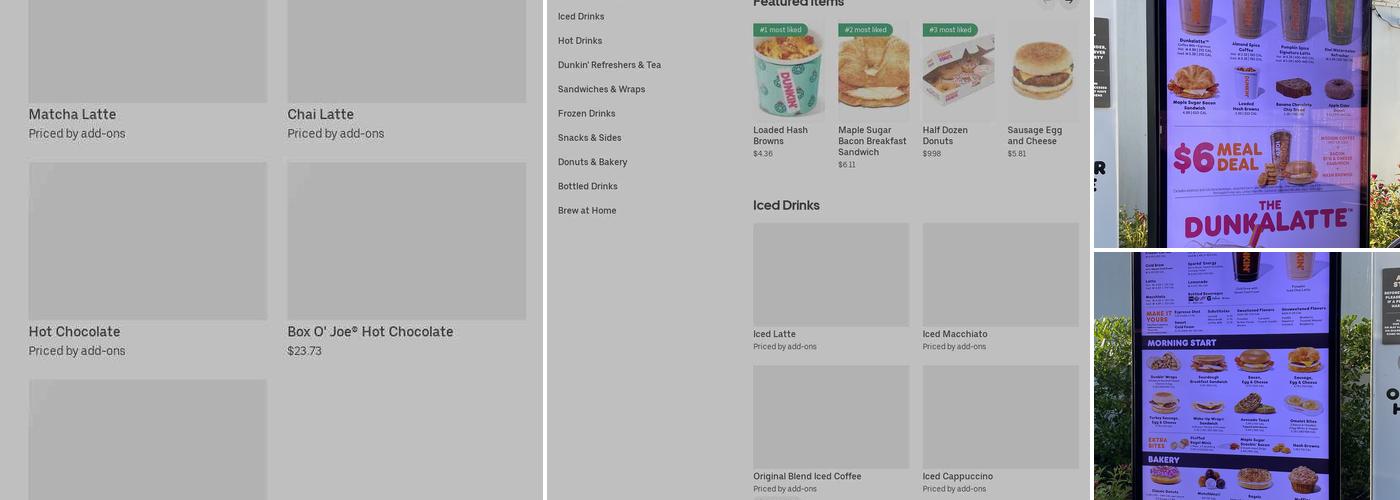 Dunkin' Menu