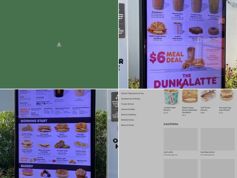 Dunkin' Menu