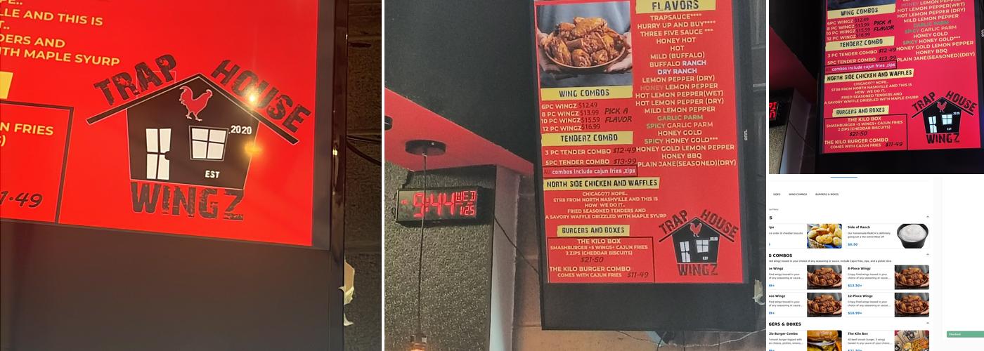TrapHouse Wingz Menu