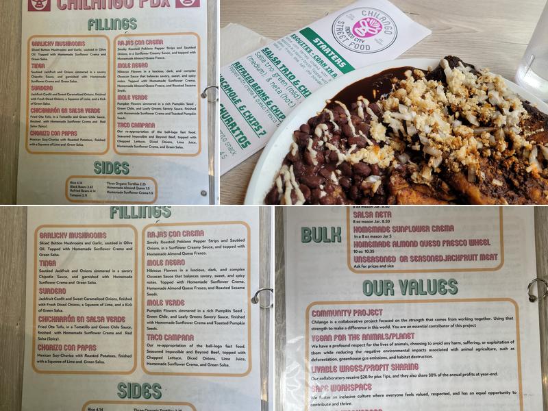 Chilango PDX Menu