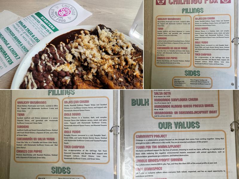 Chilango PDX Menu