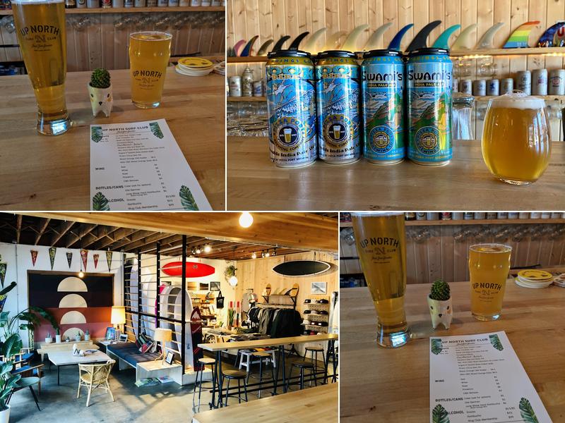 Up North Surf club Menu