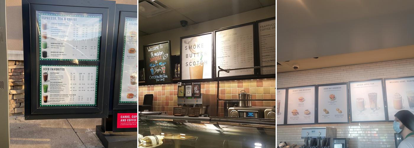 Starbucks Menu