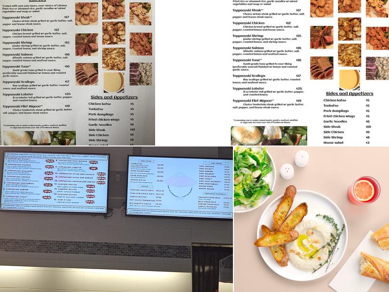 Samurai Express Japanese Steakhouse Menu