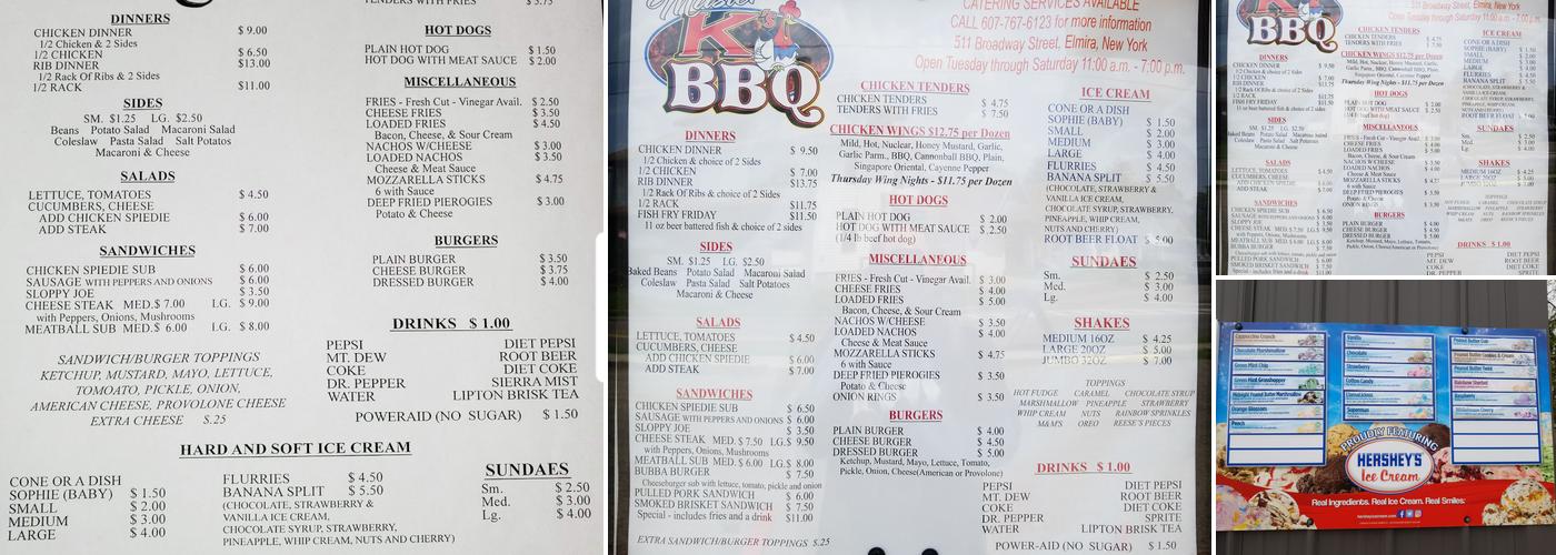 Master K's BBQ Menu