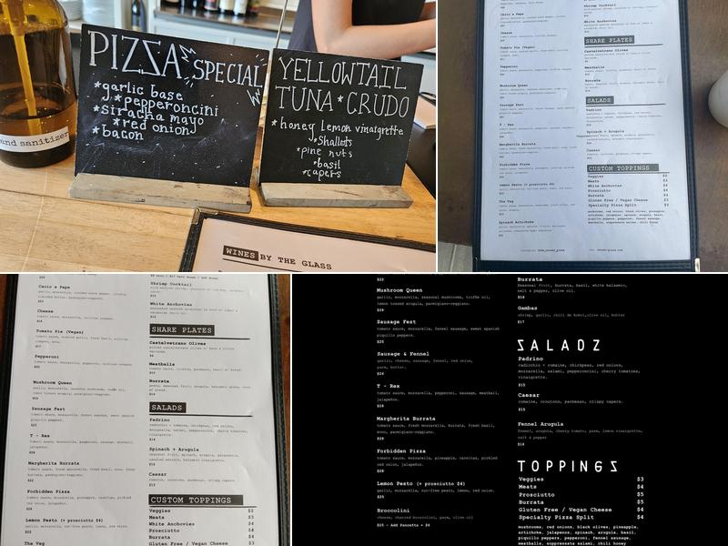 Corner Pizza Menu