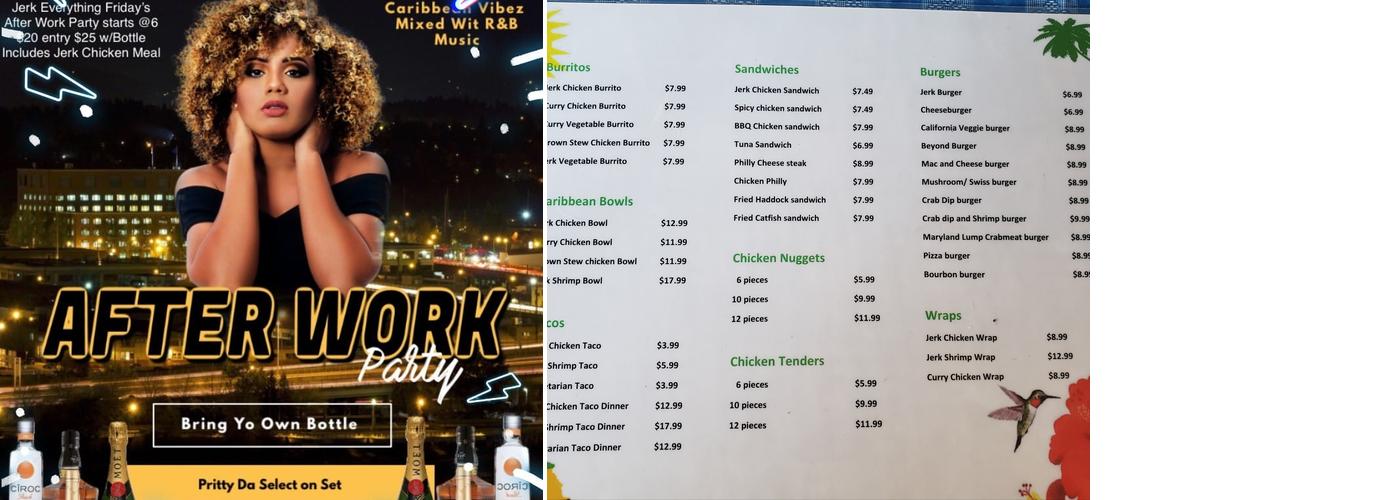 Kingston Jerk Menu