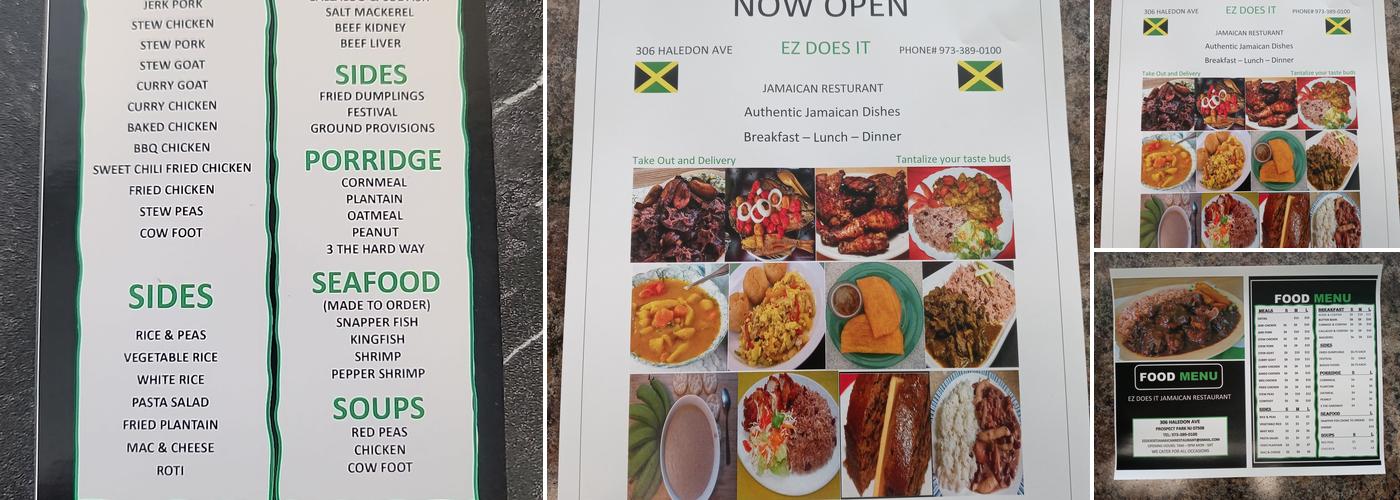 EZ DOES IT JAMAICAN RESTAURANT Menu