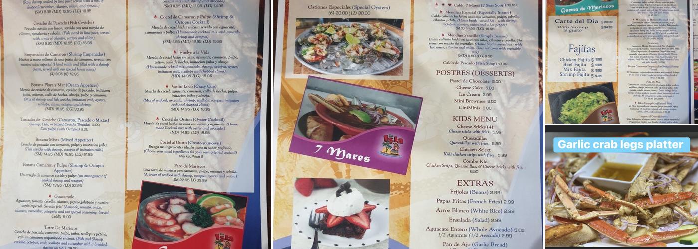 La Isla #2 Restaurant and Bar Menu