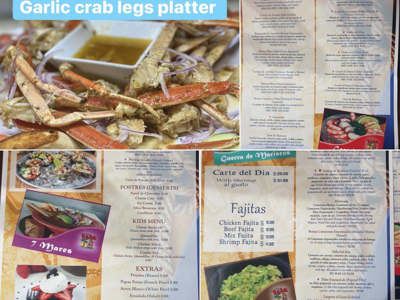 La Isla #2 Restaurant and Bar Menu