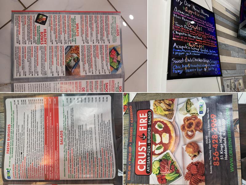 Crust N Fire Menu