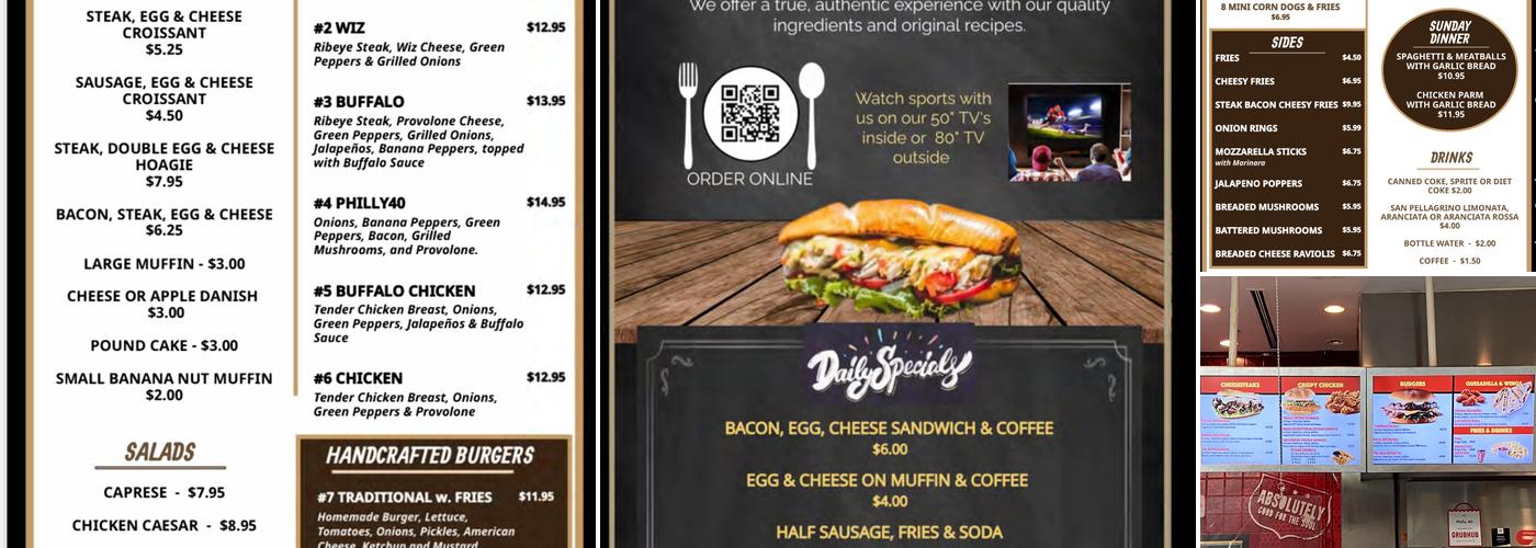 Philly 40 Menu