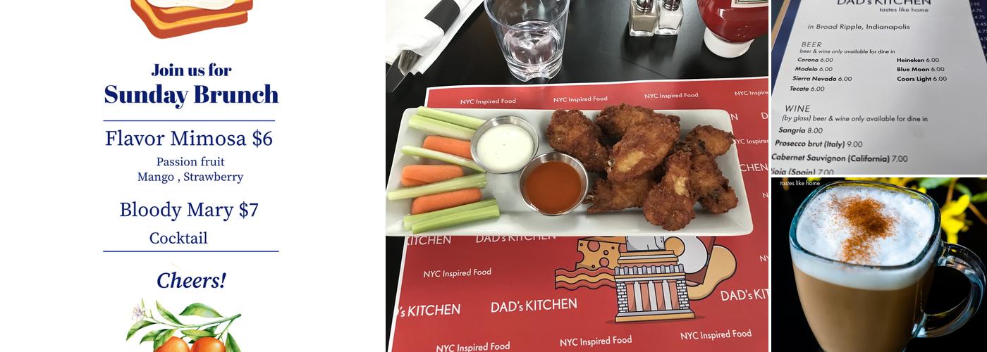 Dad's Kitchen Indy Menu