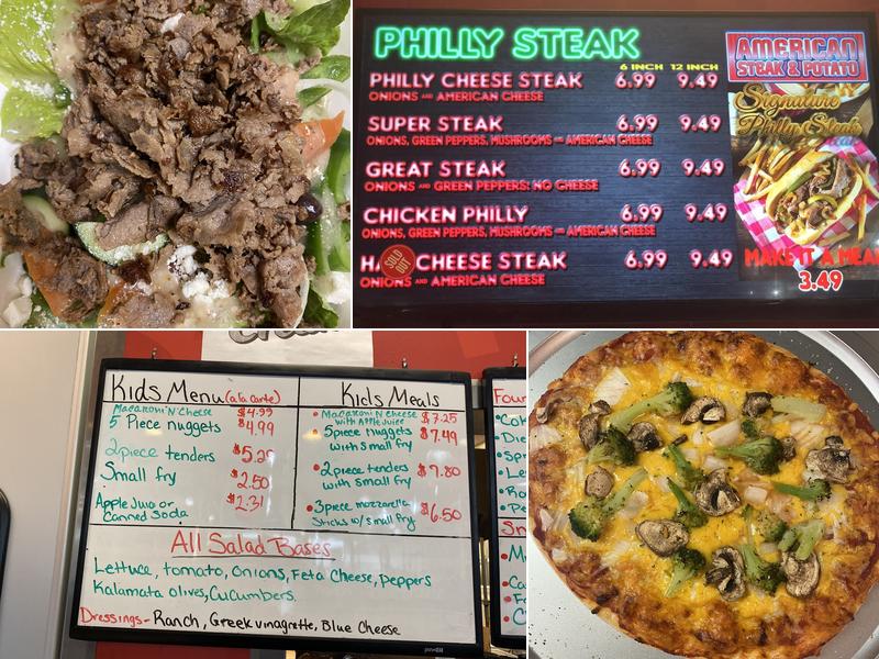 Steak and Potato Menu