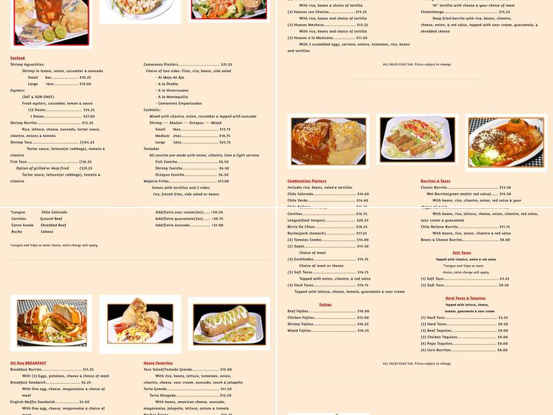 Lalo's Fast Food Jr. Menu