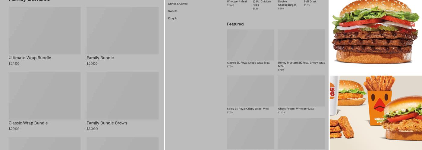 Burger King Menu