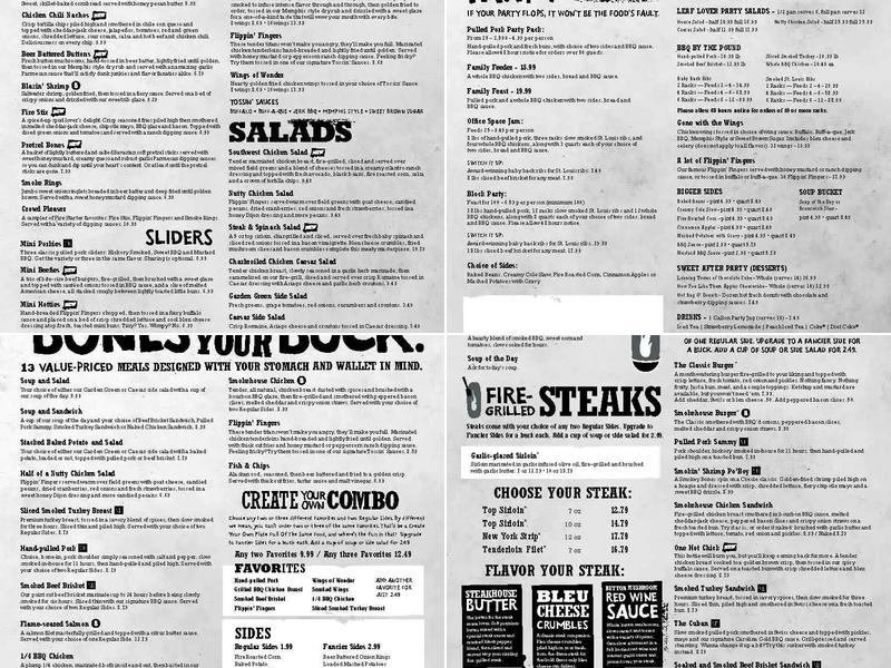 The Burger Experience Menu