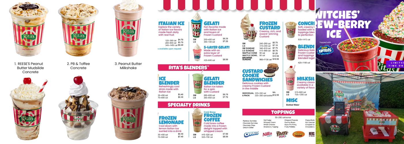 Rita's Italian Ice & Frozen Custard Menu