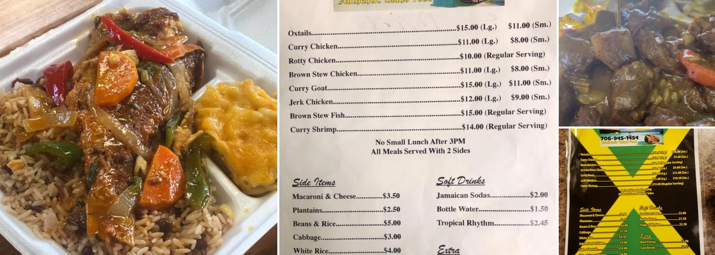 Jamaica Hut Menu