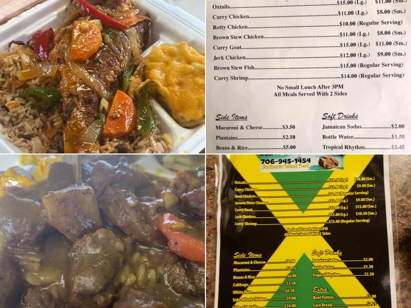 Jamaica Hut Menu