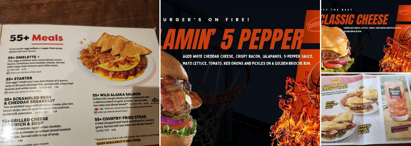 Denny's Restaurant Menu