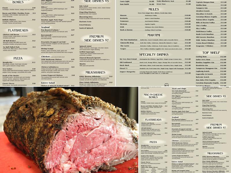 Jaqua's Menu