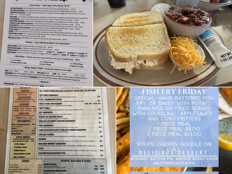 Potter's Place Cafe Menu