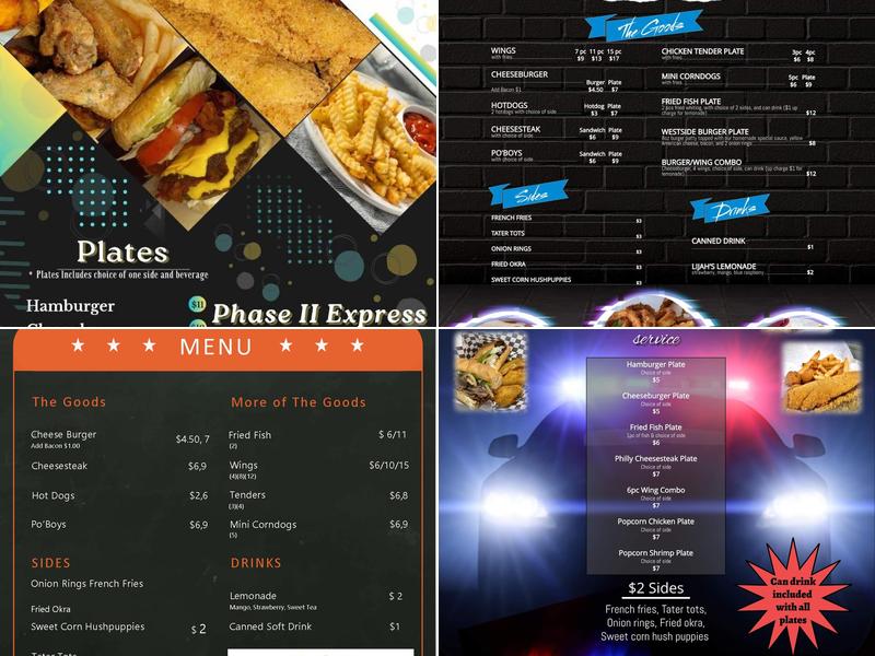 Phase II Express Menu