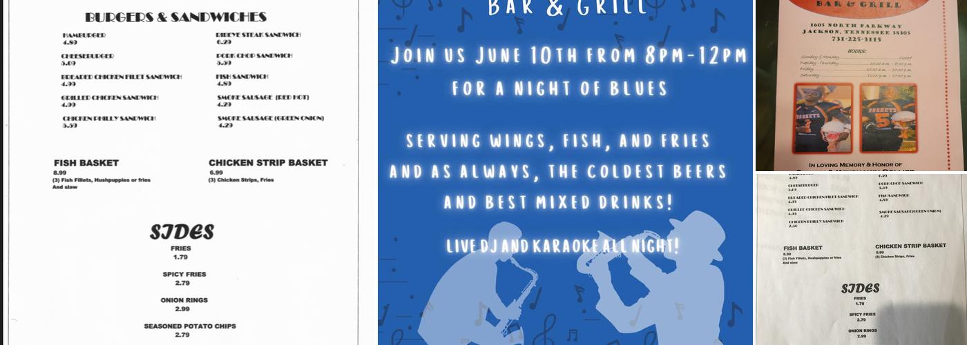 One Five Bar and Grill Menu