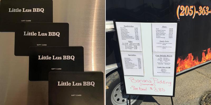 Little Lu's BBQ Menu