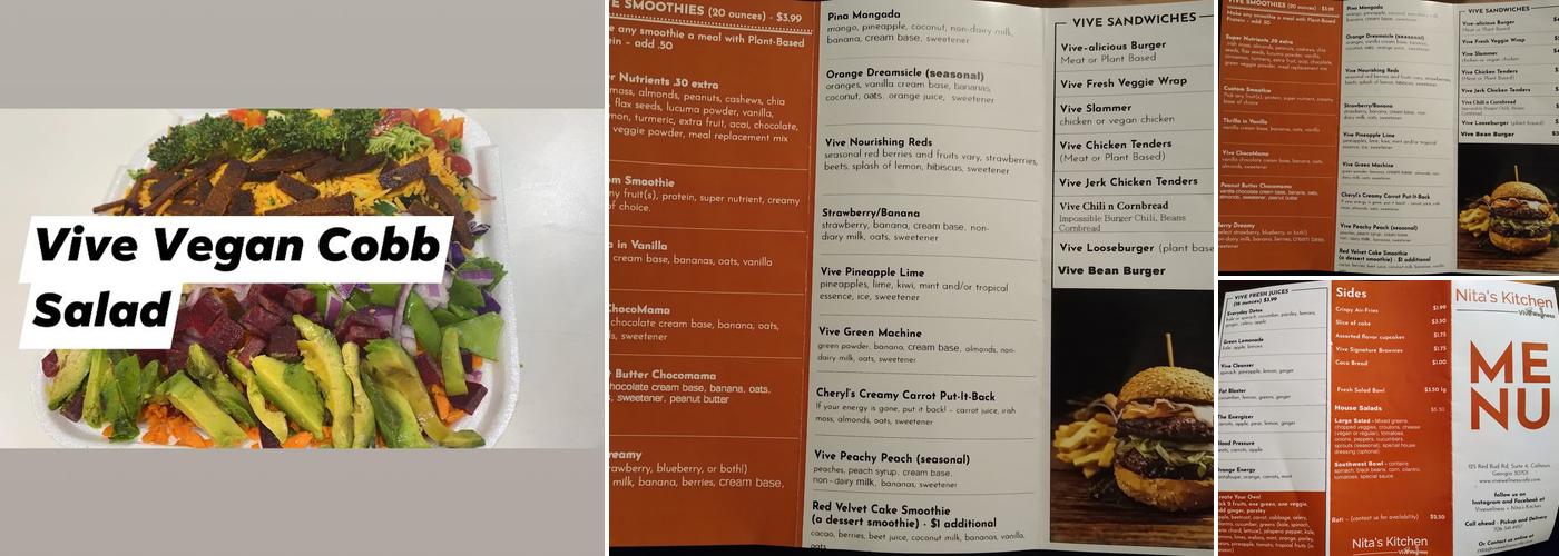 Nita's Kitchen - VIVEWellness Cafe Menu