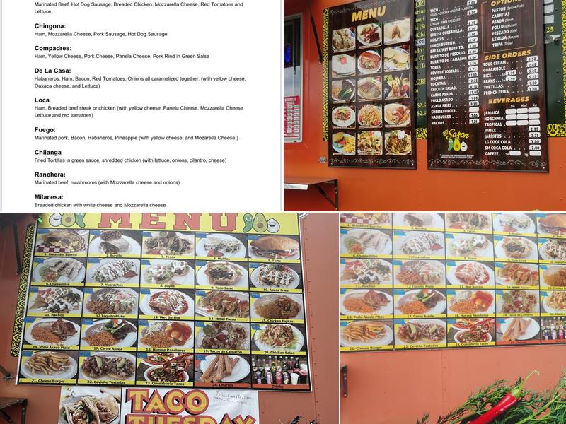 El Sazon Menu