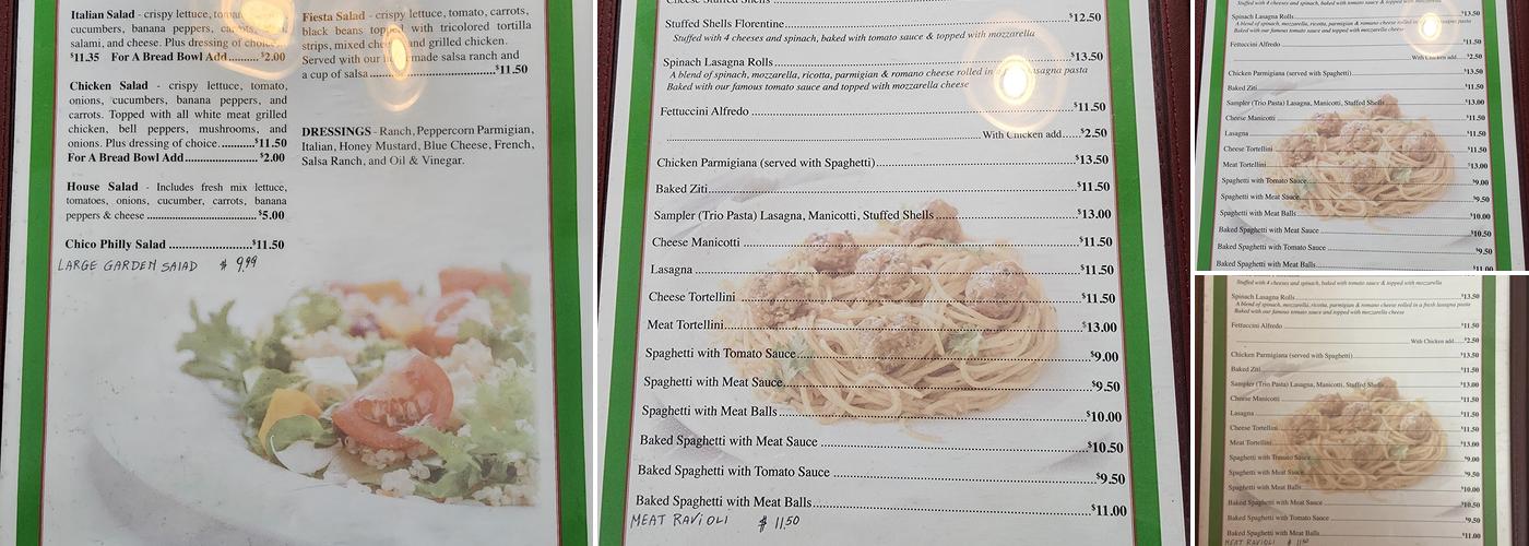 Romano's II Menu