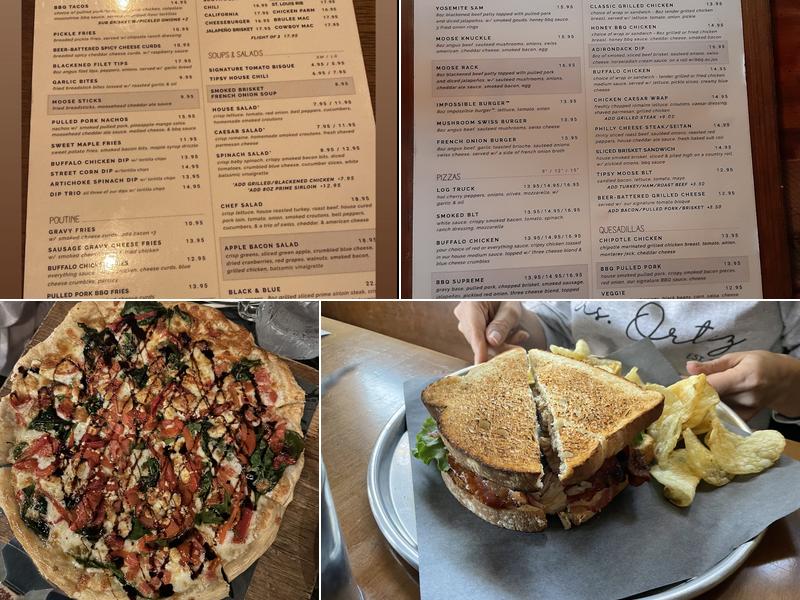 Tipsy Moose Albany Menu