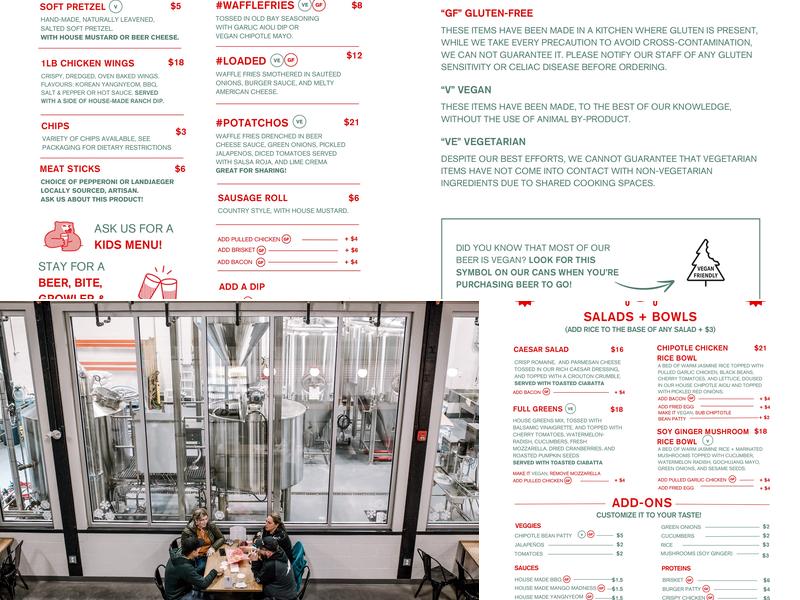 Mountainview Brewing Co. Menu
