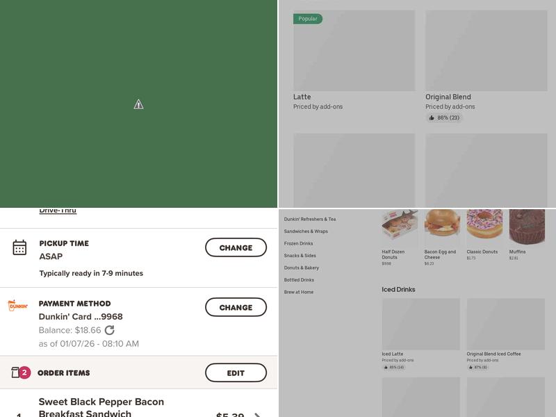 Dunkin' Menu