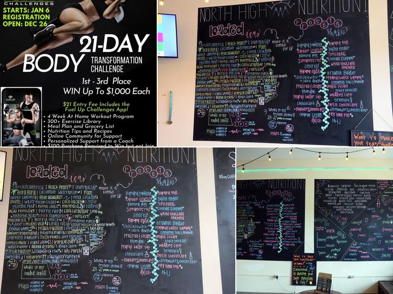 North High Nutrition Studio Menu