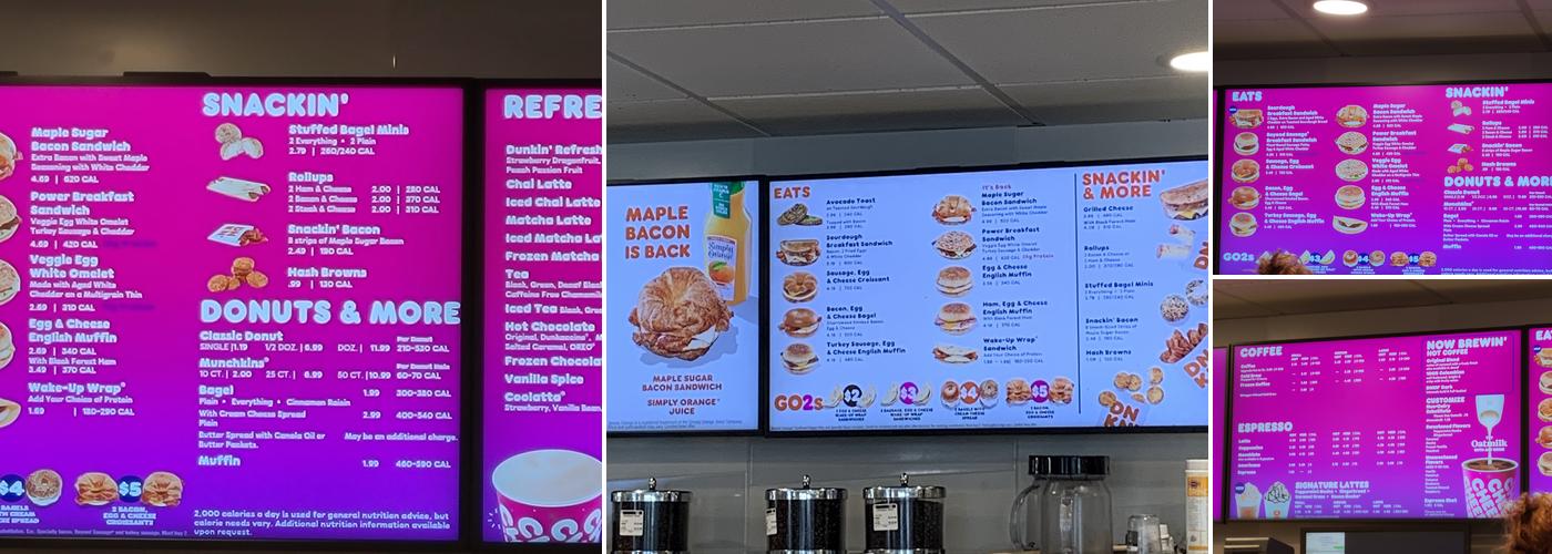Dunkin' Menu