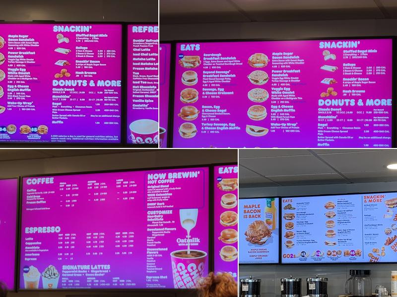 Dunkin' Menu