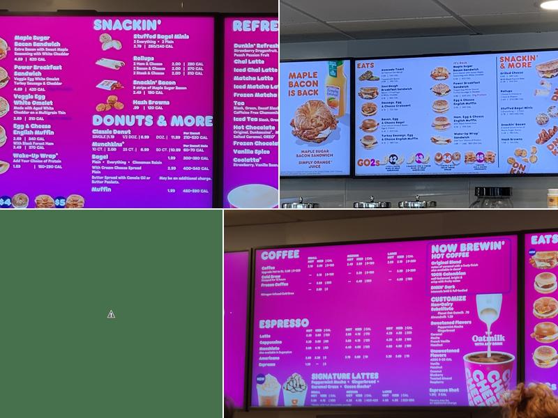 Dunkin' Menu