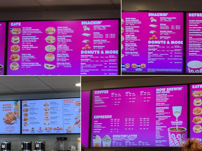 Dunkin' Menu