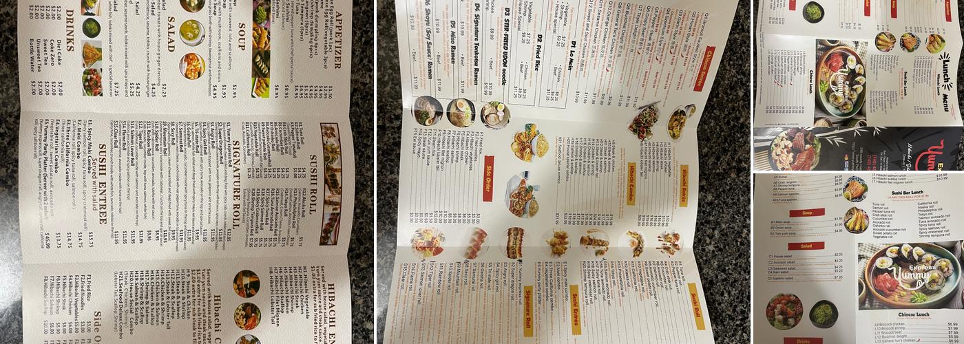 YUMMY EXPRESS Menu