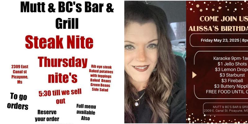 Mutt & Bc’s Bar and grill Menu