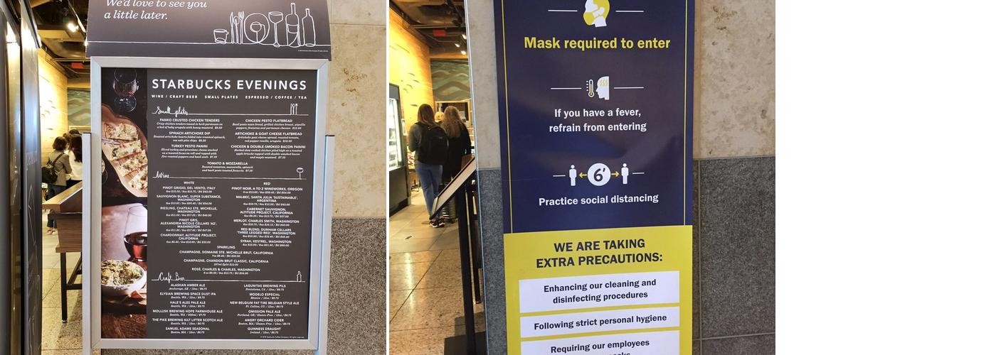 Central Terminal Main Hall Menu