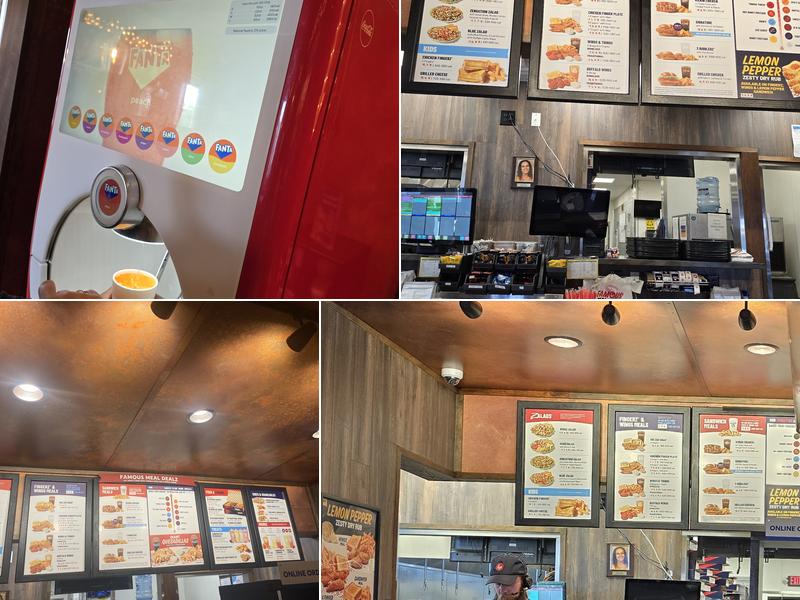 Zaxbys Chicken Fingers & Buffalo Wings Menu