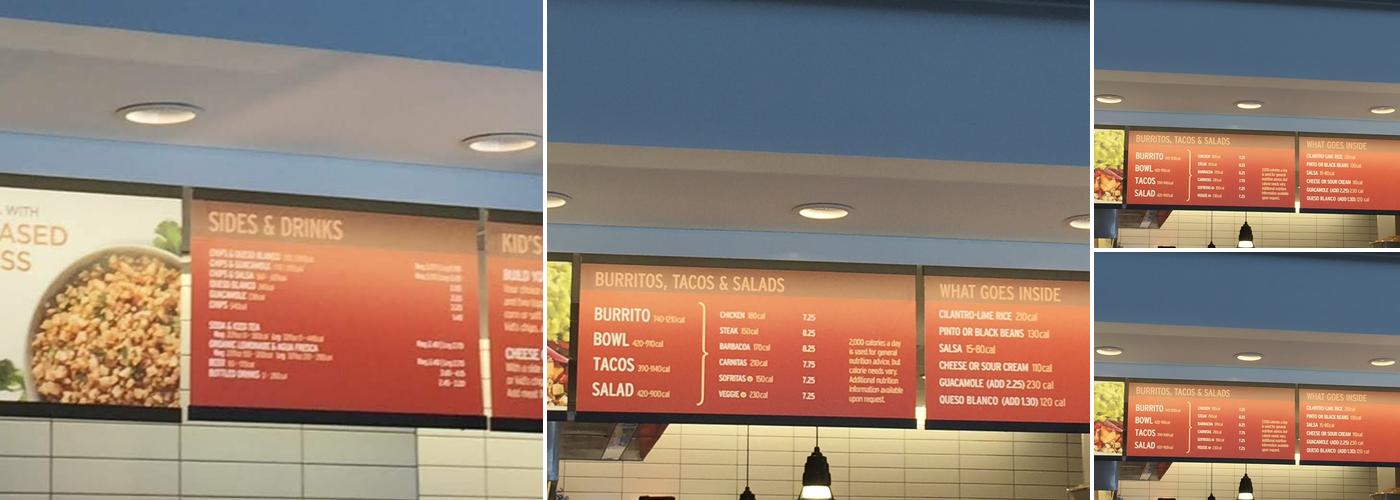 Chipotle Mexican Grill Menu