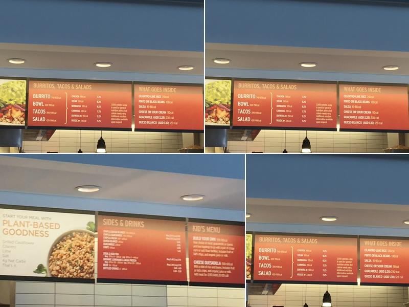 Chipotle Mexican Grill Menu