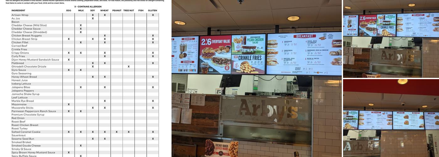 Arby's Menu