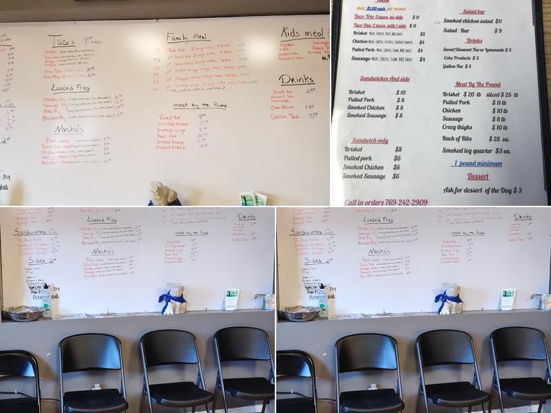 Dixie Que Menu