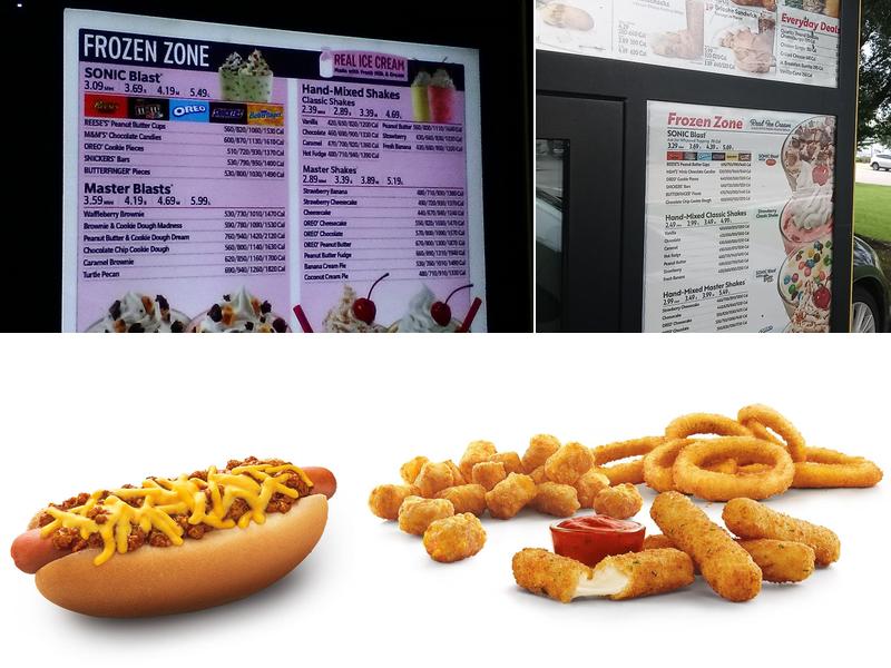 Sonic Drive-In Menu